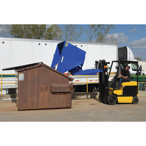 Conteneur autobasculeur, Acier, 3/4 vg³, Bleu PB Rental Co. Ltd.