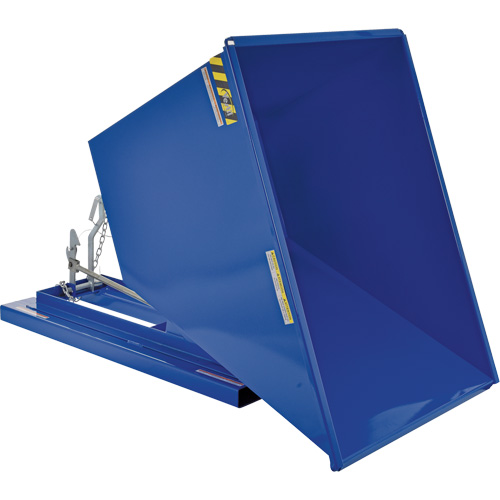 Conteneur autobasculeur, Acier, 1 vg³, Bleu PB Rental Co. Ltd.