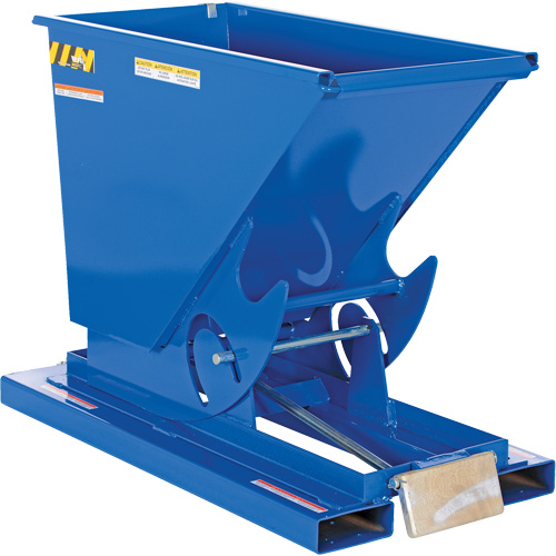 Self-Dumping Hopper, Steel, 1/3 cu.yd., Blue PB Rental Co. Ltd.