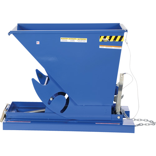 Self-Dumping Hopper, Steel, 1/3 cu.yd., Blue PB Rental Co. Ltd.