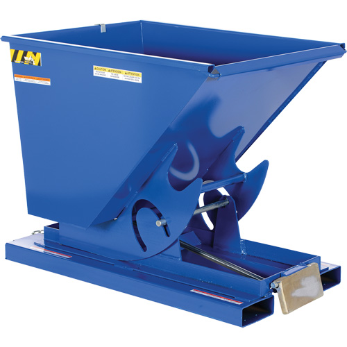 Self-Dumping Hopper, Steel, 1/2 cu.yd., Blue PB Rental Co. Ltd.