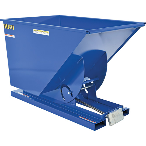 Self-Dumping Hopper, Steel, 1 cu.yd., Blue PB Rental Co. Ltd.