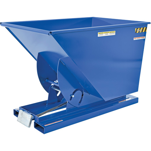 Self-Dumping Hopper, Steel, 1 cu.yd., Blue PB Rental Co. Ltd.