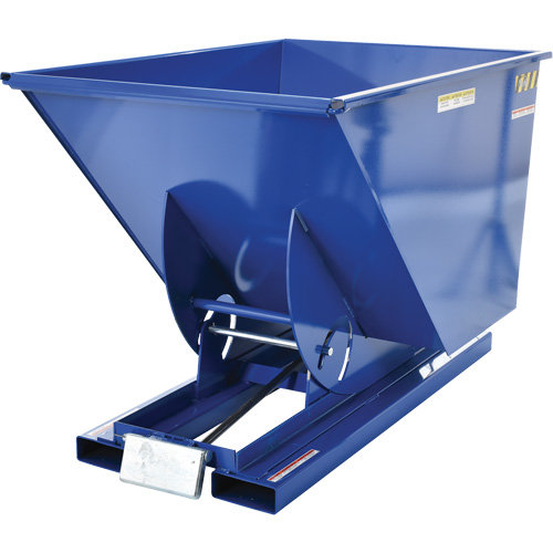 Self-Dumping Hopper, Steel, 1 cu.yd., Blue PB Rental Co. Ltd.
