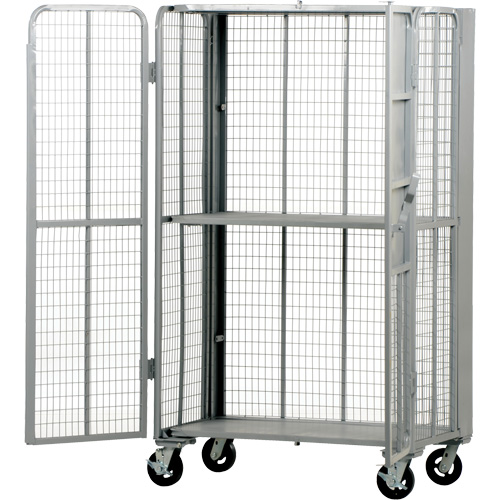 FST Series Folding Security Truck, 1 Tiers, 27" L x 45" W x 77" H, 2000 lbs. Cap. PB Rental Co. Ltd.