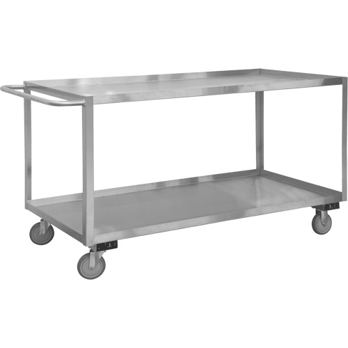 Industrial Grade Shelf Cart, 2 Tiers, 18-1/8" W x 42" H x 35" D, 1200 lbs. Capacity PB Rental Co. Ltd.