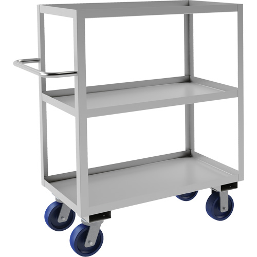 Chariot avec tablettes de calibre industriel, 3 Tiers, 18-1/8" la x 47" h x 42" p, Capacit&eacute; 1200 lb PB Rental Co. Ltd.
