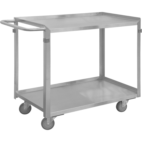 Chariot avec tablettes de calibre industriel, 2 Tiers, 22-1/2" la x 34" h x 54-7/16" p, Capacit&eacute; 600 lb PB Rental Co. Ltd.