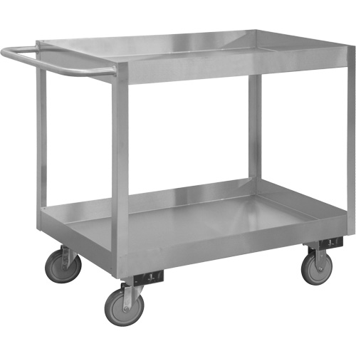 Chariot avec tablettes de calibre industriel, 2 Tiers, 24-1/8" la x 35" h x 42" p, Capacit&eacute; 1200 lb PB Rental Co. Ltd.