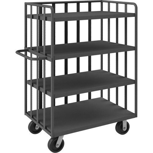Open Portable Shelf Cart, 4 Tiers, 31-1/8" W x 57-1/2" H x 56-1/8" D, 3600 lbs. Capacity PB Rental Co. Ltd.