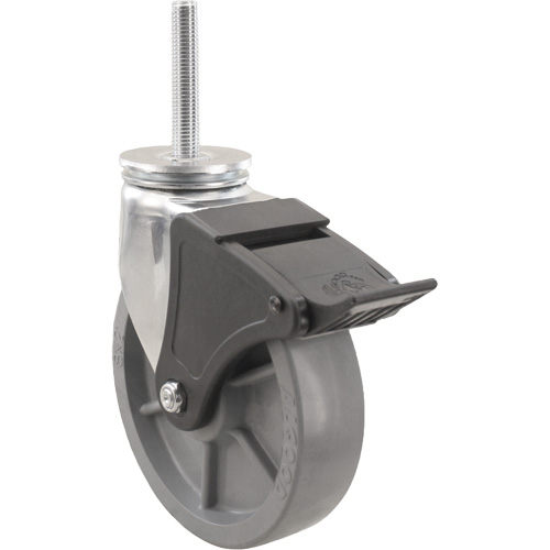 Roulette Emaxx Envirothane, Pivotant avec frein, Diam&egrave;tre 8" (203,2 mm), Capacit&eacute; 1200 lb (544,3 kg) PB Rental Co. Ltd.