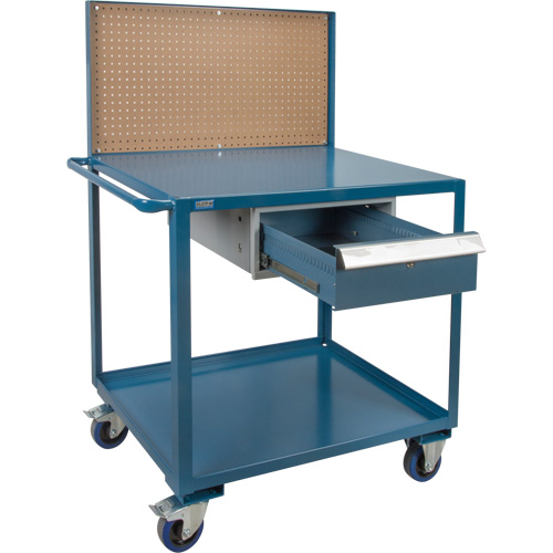 Mobile Service Cart, 2 Tiers, 24" W x 57" H x 40" D, 1200 lbs. Capacity PB Rental Co. Ltd.
