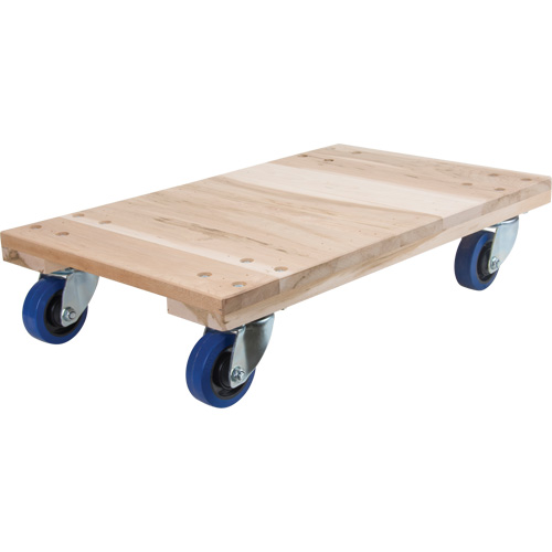 Heavy-Duty Solid Wood Dollies, Rubber Wheels, 1400 lbs. Capacity, 18" W x 30" D x 7" H PB Rental Co. Ltd.