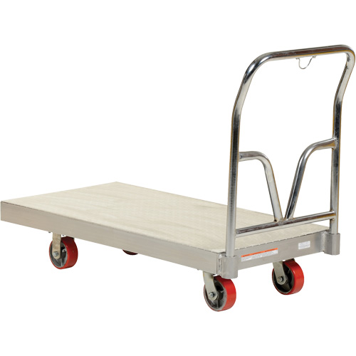 Aluminum Sheet Deck Platform Truck, 24" W x 48" L, 3600 lbs. Cap., Polyurethane Wheels PB Rental Co. Ltd.