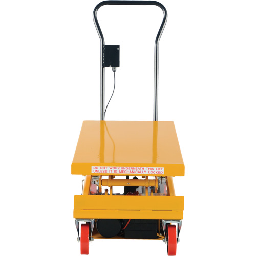 DC Powered Hydraulic Scissor Lift Elevating Cart, Steel, 39-3/4" L x 20-1/2" W, 1000 lbs. Capacity PB Rental Co. Ltd.