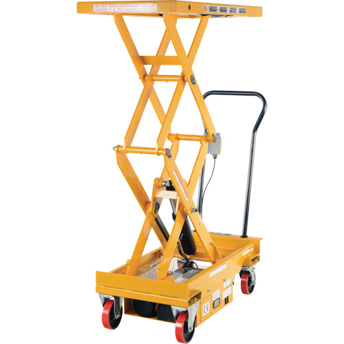 DC Powered Hydraulic Scissor Lift Elevating Cart, Steel, 39-3/4" L x 20-1/2" W, 1000 lbs. Capacity PB Rental Co. Ltd.