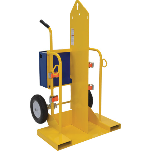 Chariot pour chalumeau et bouteille &agrave; gaz, Roues Rempli de mousse, Base de 24" la x 19-1/2" lo, 500 lb PB Rental Co. Ltd.