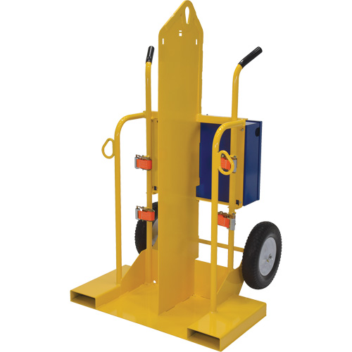 Chariot pour chalumeau et bouteille &agrave; gaz, Roues Rempli de mousse, Base de 24" la x 19-1/2" lo, 500 lb PB Rental Co. Ltd.