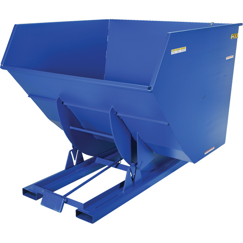 Conteneur autobasculeur, Acier, 4 vg³, Bleu PB Rental Co. Ltd.