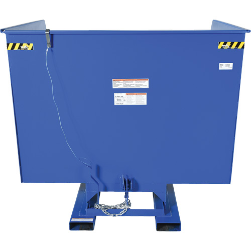 Conteneur autobasculeur, Acier, 4 vg³, Bleu PB Rental Co. Ltd.