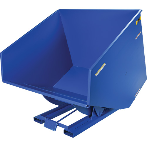 Conteneur autobasculeur, Acier, 4 vg³, Bleu PB Rental Co. Ltd.