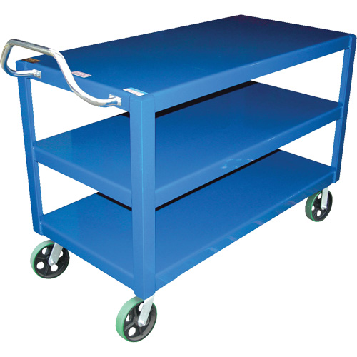 Chariot &agrave; poign&eacute;e ergonomique Ergo-Handle, 4000 lb Capacit&eacute;, Acier, 24-1/2" la x 41" ha x 54-7/8" p, Bordure vers le bas PB Rental Co. Ltd.
