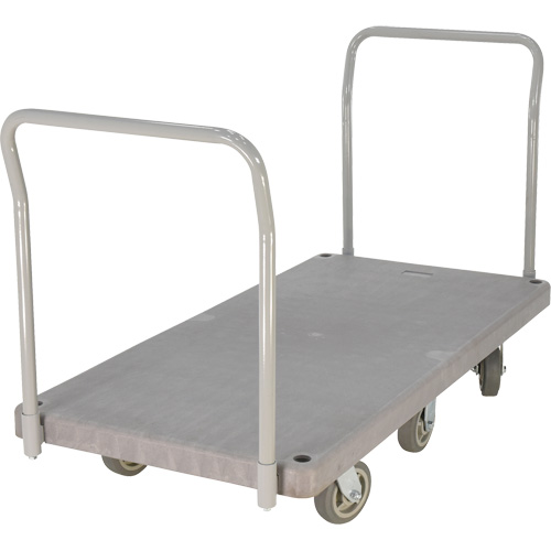 Heavy Duty Plastic Platform Truck, 60" L x 30" W, 3000 lbs. Cap., Polyurethane Wheels PB Rental Co. Ltd.