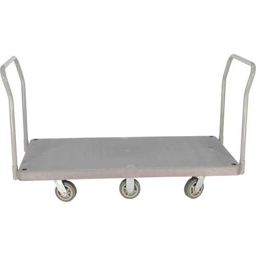 Heavy Duty Plastic Platform Truck, 60" L x 30" W, 3000 lbs. Cap., Polyurethane Wheels PB Rental Co. Ltd.