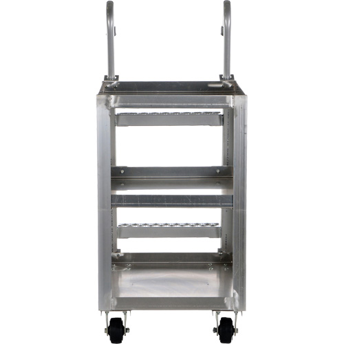 Stockpicker Truck, Aluminum, 21-7/8" W x 40" D, 3 Shelves, 660 lbs. Capacity PB Rental Co. Ltd.