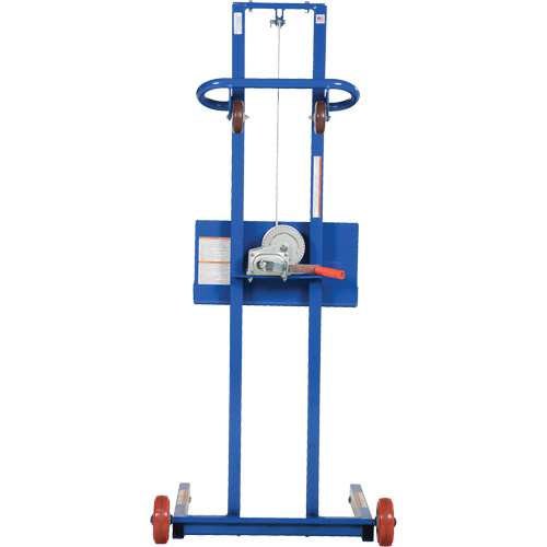 Plateforme &eacute;l&eacute;vatrice &agrave; profil bas pour charge l&eacute;g&egrave;re, M&eacute;canisme Treuil manuel, Capacit&eacute; de 400 lb, Levage max de 55" PB Rental Co. Ltd.
