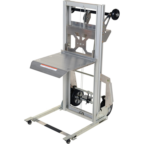 Appareil de levage portatif en aluminium, M&eacute;canisme Pompe au pied, Capacit&eacute; de 200 lb, Levage max de 61" PB Rental Co. Ltd.