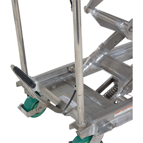 Manual Hydraulic Scissor Lift Table, 36-1/4" L x 19-3/8" W, Stainless Steel, 600 lbs. Capacity PB Rental Co. Ltd.