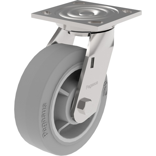 21 Series Medium-Duty Caster, Swivel, 5" (127 mm), Thermoplastic Rubber, 350 lbs. (158.8 kg.) PB Rental Co. Ltd.