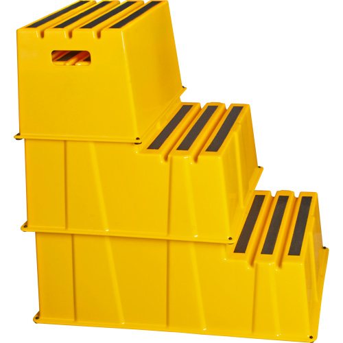 Escabeau industriel, 2 marches, 26" x 22-7/16" x Hauteur 19-11/16" PB Rental Co. Ltd.