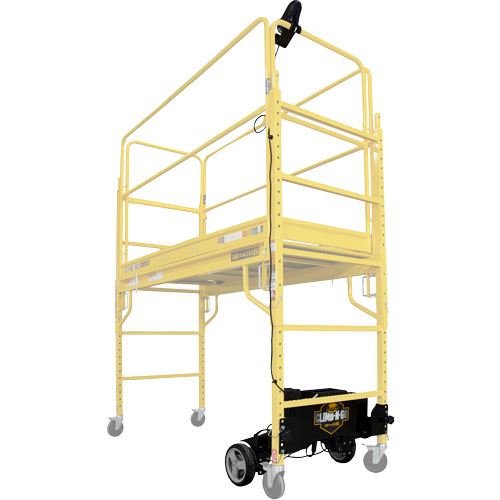 Syst&egrave;me de motorisation pour &eacute;chafaudage Climb-N-Go PB Rental Co. Ltd.