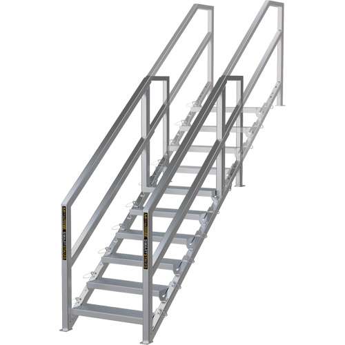 Syst&egrave;me d'escalier modulaire pour la construction de 6-10 marches SmartStairs, 75" ha PB Rental Co. Ltd.