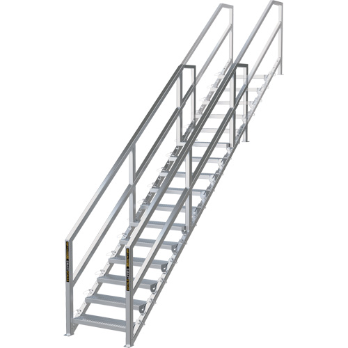 Syst&egrave;me d'escalier modulaire pour la construction de 11-16 marches SmartStairs, 120" ha PB Rental Co. Ltd.
