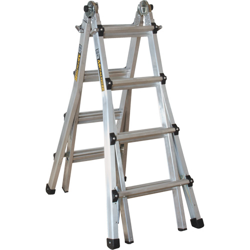 Telescoping Multi-Position Ladder, Aluminum, 300 lbs., CSA Grade 1A PB Rental Co. Ltd.