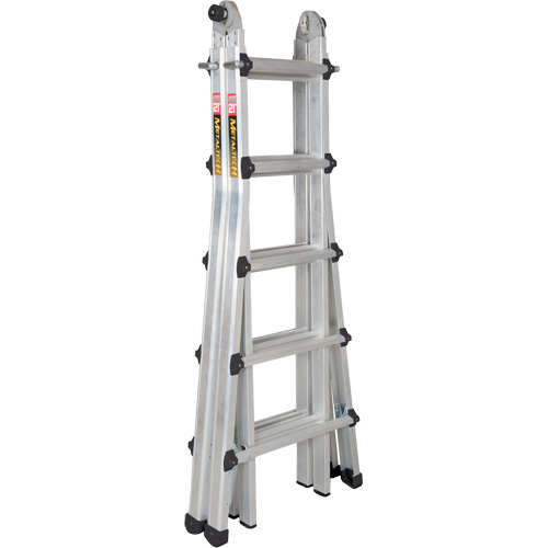 Telescoping Multi-Position Ladder, Aluminum, 300 lbs., CSA Grade 1A PB Rental Co. Ltd.