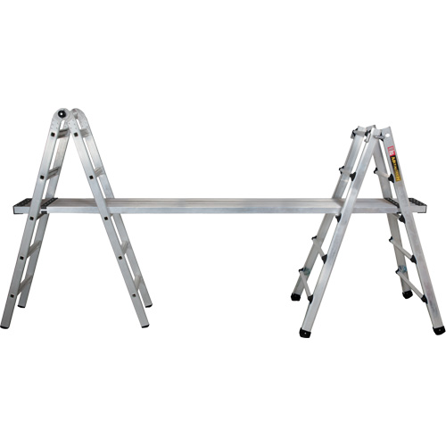Telescoping Multi-Position Ladder, Aluminum, 300 lbs., CSA Grade 1A PB Rental Co. Ltd.