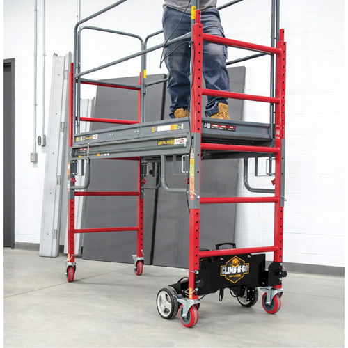 Complete Motorized Buildman 6' Baker Scaffold Kit, 31" D x 118-3/4" H PB Rental Co. Ltd.