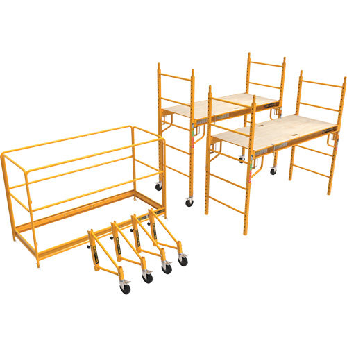 Complete 12' Drywall Baker Scaffold Tower Set, 58-1/2" D x 183" H PB Rental Co. Ltd.