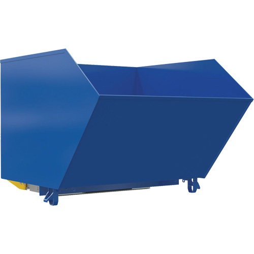 Conteneur autobasculeur l&eacute;ger en style H, Acier, 1-1/2 vg³, Bleu PB Rental Co. Ltd.