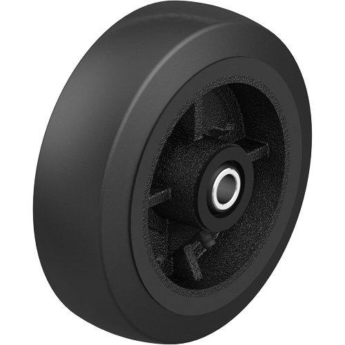 Roue en caoutchouc noir sur noyau en fonte noir, 12" (304,8 mm) dia. x 2-1/2" (64 mm) la, Capacit&eacute; de 396,8 lb (180 kg) PB Rental Co. Ltd.