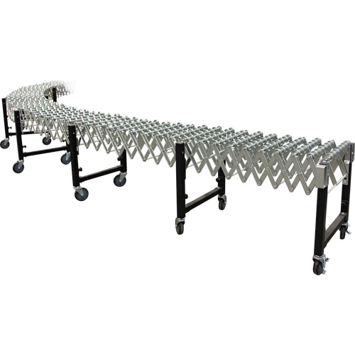 Convoyeur extensible, 18" la x 12' lo, Capacit&eacute; de 200 lb par pi lin. PB Rental Co. Ltd.
