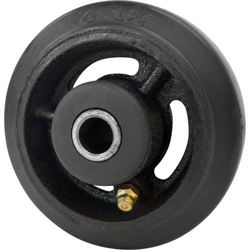 Roue en caoutchouc moul&eacute;, 4" (102 mm) dia. x 1-1/2" (38 mm) la, Capacit&eacute; de 350 lb (158 kg) PB Rental Co. Ltd.