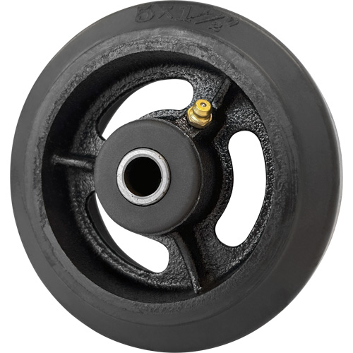 Mold-On Rubber Wheel, 5'' (127 mm) Dia. x 1-1/2" (38 mm) W, 400 lbs. (181 kg.) Capacity PB Rental Co. Ltd.