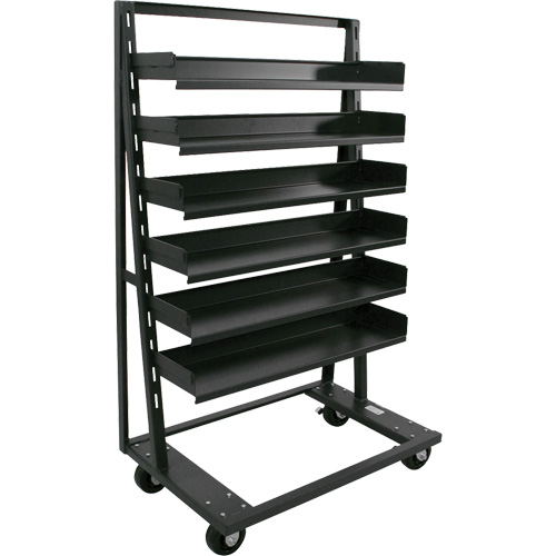 Single-Sided Heavy Duty A-Frame Cart with 6 Trays, 38" x 25" x 63", 2500 lbs. Capacity PB Rental Co. Ltd.