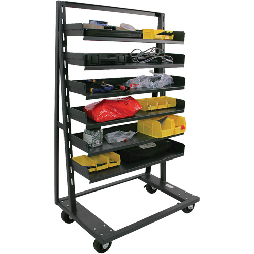 Single-Sided Heavy Duty A-Frame Cart with 6 Trays, 38" x 25" x 63", 2500 lbs. Capacity PB Rental Co. Ltd.
