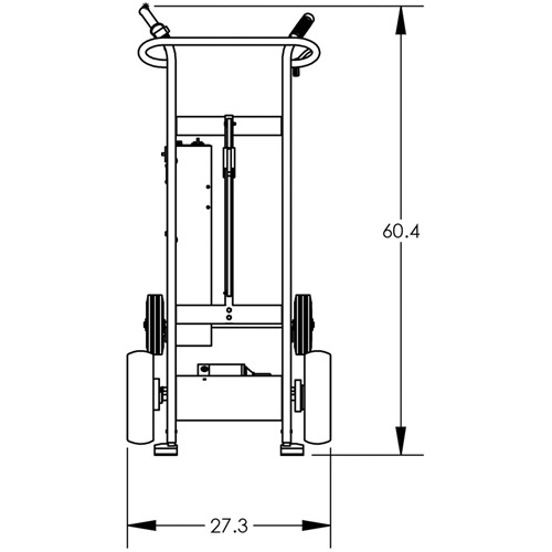 Powered Drum Hand Truck with Pneumatic Wheels PB Rental Co. Ltd.